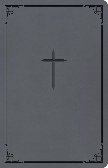 CSB Thinline Bible, Value Edition, Charcoal LeatherTouch, Red Letter,