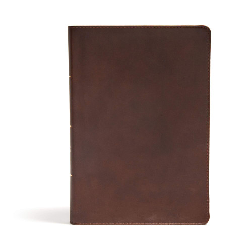 CSB Ultrathin Reference Bible, Brown – Genuine Leather