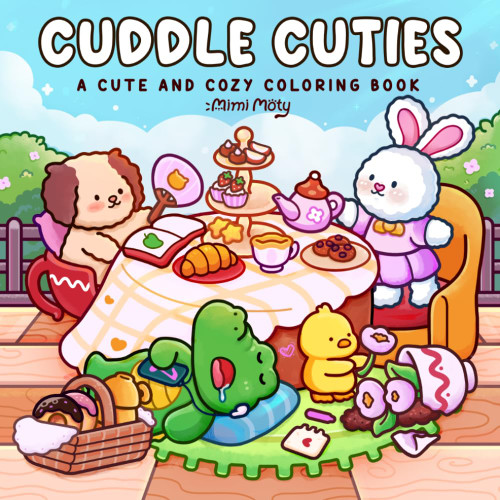 Cuddle Cuties: Coloring Book for Adults and Teens Featuring Cozy Animal