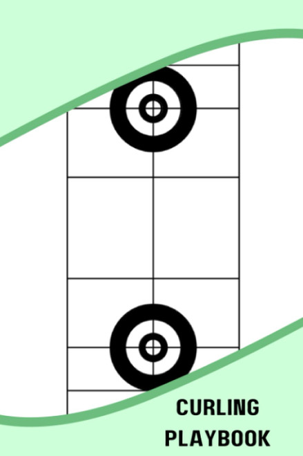 Curling Playbook: Blank Curling Field Diagram Notebook For Coaches And