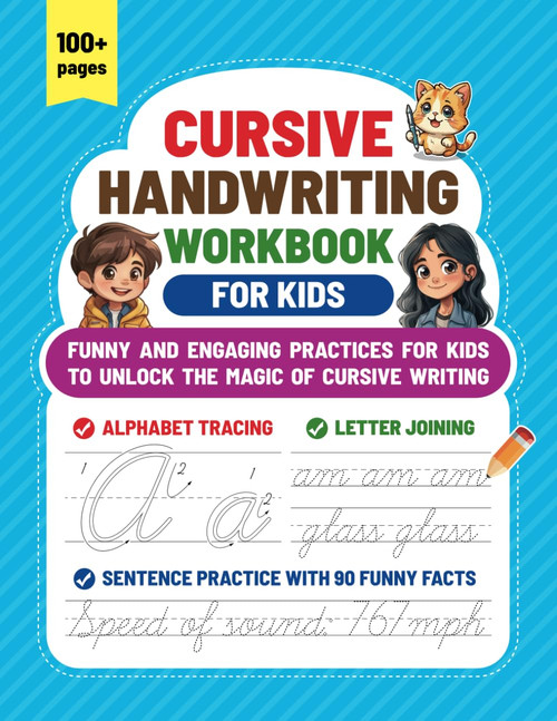 Cursive Handwriting Workbook For Kids