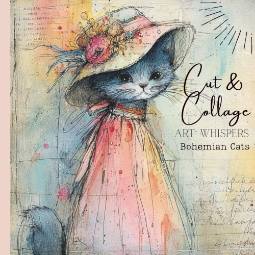 Cut & Collage - Art Whispers - Bohemian Cats: Scrapbooking