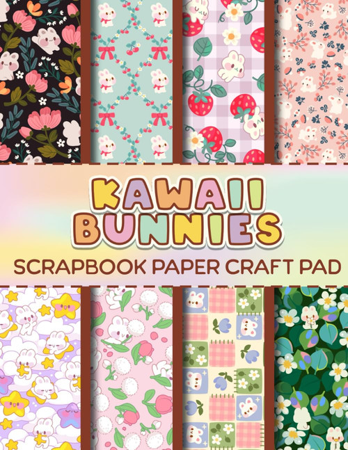 Cute Kawaii Bunnies Scrapbook Paper Craft Pad
