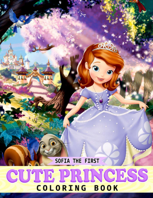 Cute Princess Coloring Book: Gifts for Kids and Children to Relax and