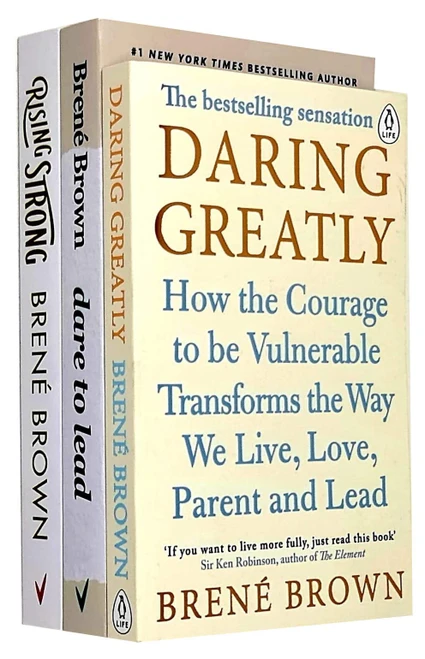 Dare to Lead, Daring Greatly, Rising Strong 3 Books Collection Set by Brené Brown