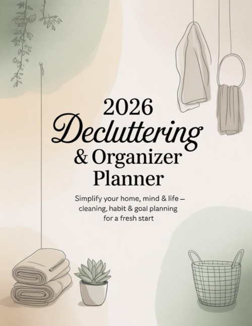 Decluttering & Organizer Planner 2026: Simplify Your Home, Mind & Life