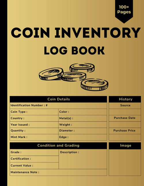 Detailed Coin Inventory Log Book
