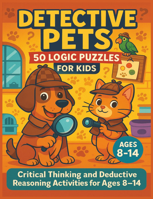 Detective Pets: 50 Logic Puzzles for Kids: Critical Thinking and