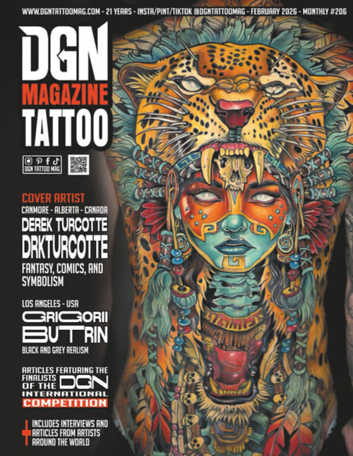 DGN Tattoo Magazine - Derek Turcotte - Issue #206: Likewise