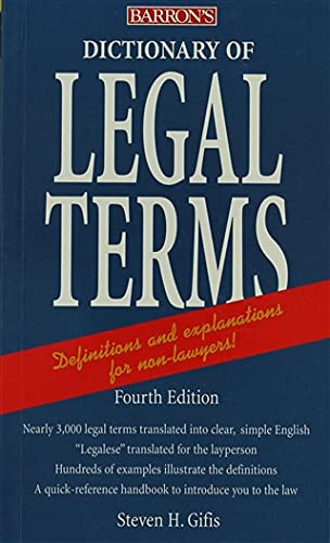 Dictionary of Legal Terms: A Simplified Guide to the Language of Law