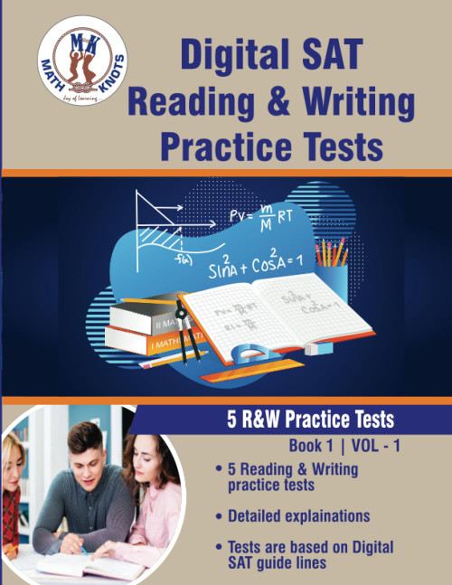 Digital SAT , Reading and Writing 5 Full length Practice tests