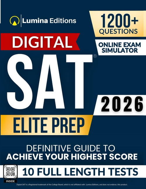 Digital SAT Elite Prep: 10 Up-to-Date Full-Length Practice Tests + Online