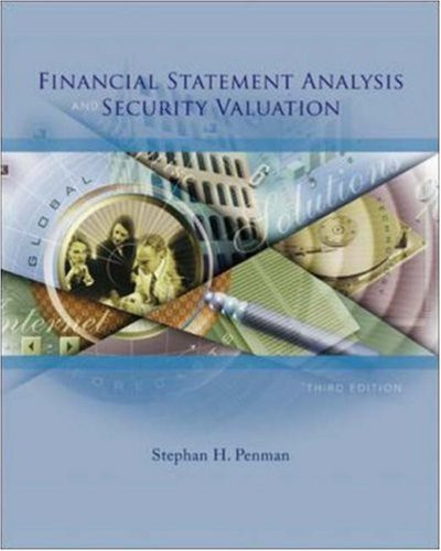 Financial Statement Analysis And Security Valuation