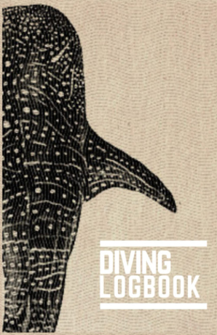 Diving Logbook: Scuba diver log book with whale shark pattern design -