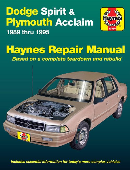 Dodge Spirit & Plymouth Acclaim (89-95) Haynes Repair Manual