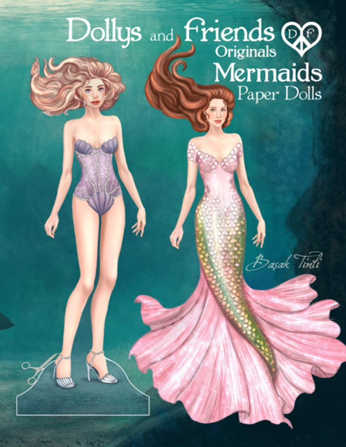 Dollys and Friends Originals, Mermaids Paper Dolls