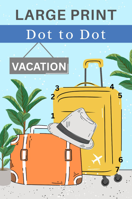 Dot to Dot for Adults Large Print - Vacation