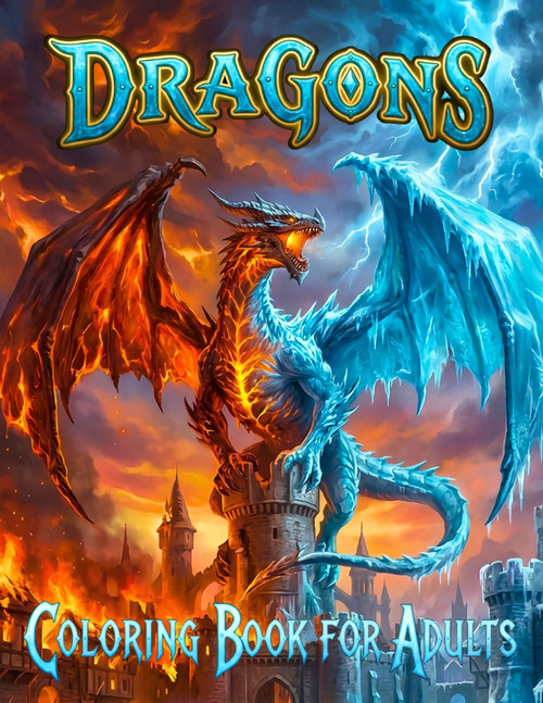 Dragons Coloring Book for Adults