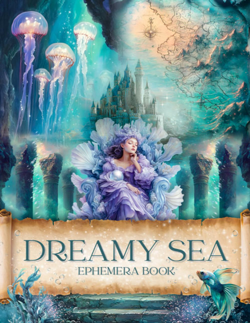 Dreamy Sea Ephemera Cut and Collage Book