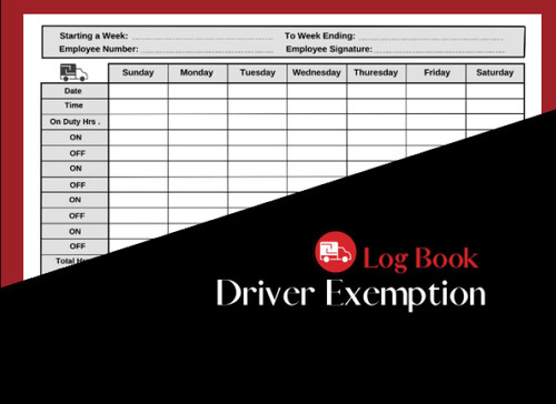 Driver Exemption Log Book: Driver's Daily Log Book For Short-Haul