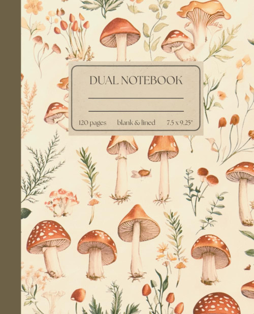 Dual Notebook: Blank and Lined Alternating 120 Pages Journal