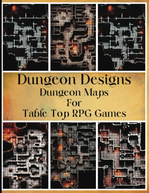 Dungeon Designs: Dungeon Maps For Table Top RPG Games