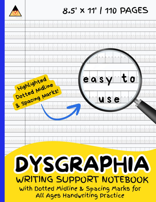Dysgraphia Writing Support Notebook