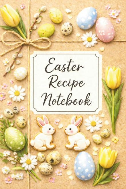 Easter Recipe Notebook: Easter Recipe Journal with Lined Pages and a