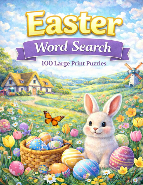 Easter Word Search: 100 Large Print Puzzles