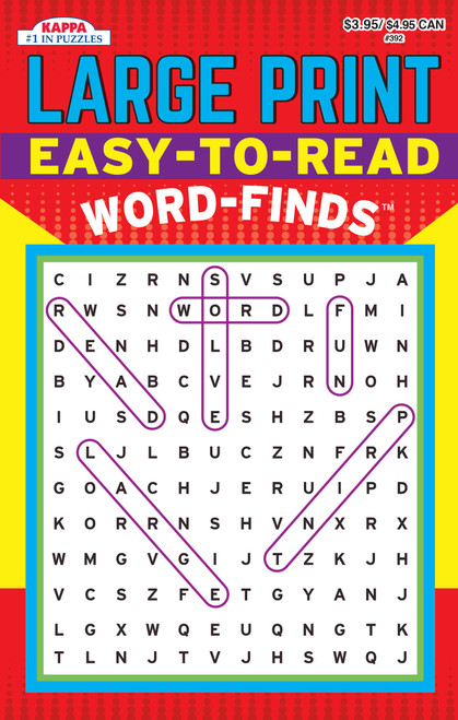 Easy to Read Word-Finds Word Search Puzzle Book