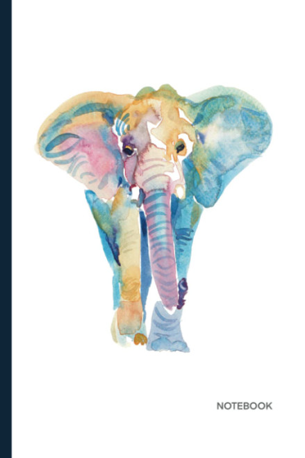 Elephant Notebook: Notebook 6x9 inches 120 pages lined journal for