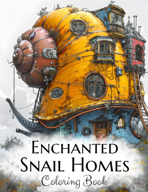 Enchanted Snail Homes Coloring Book