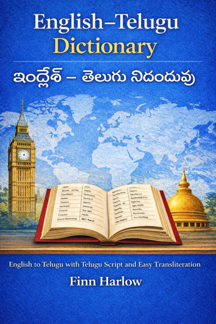 English – Telugu Dictionary: English to Telugu with Telugu Script and Easy Transliteration