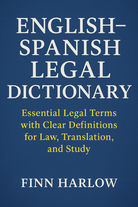 English–Spanish Legal Dictionary: Essential Legal Terms with Clear Definitions for Law