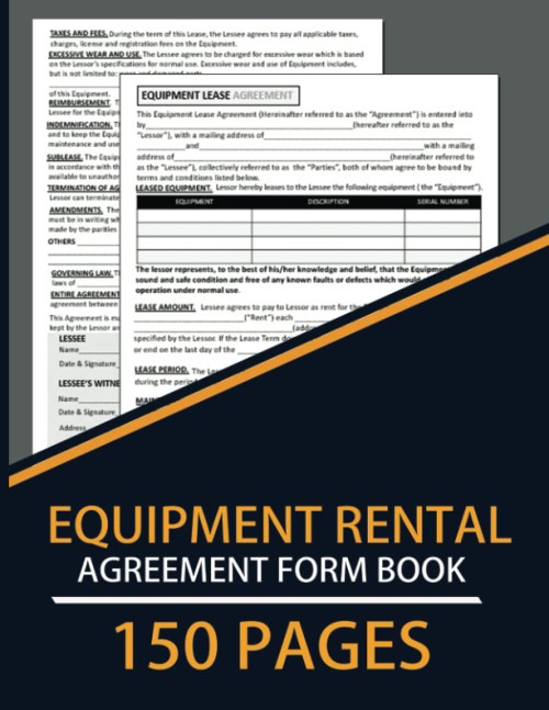 Equipment Rental Agreement Form Book