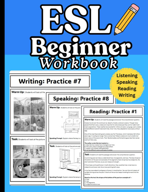 ESL Workbook for Beginners, ESL Teaching Materials, Daily Activities ESL