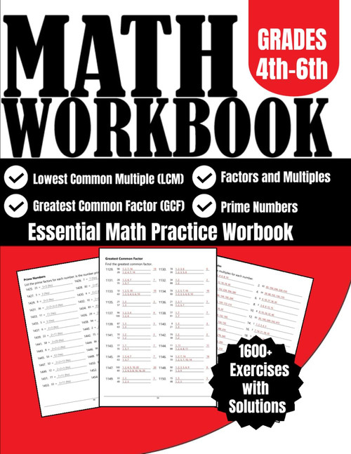 Essential Math Practice Workbook Grades 4th to 6th Grades 1600+ Exercises