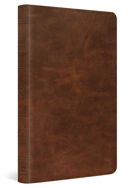 ESV Thinline Bible, Red Letter (Full Grain Leather, Saddle Brown) Holy