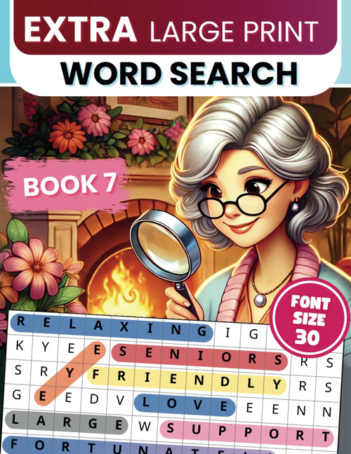 Extra Large Print Word Search: Jumbo Word Search For Seniors & Adults
