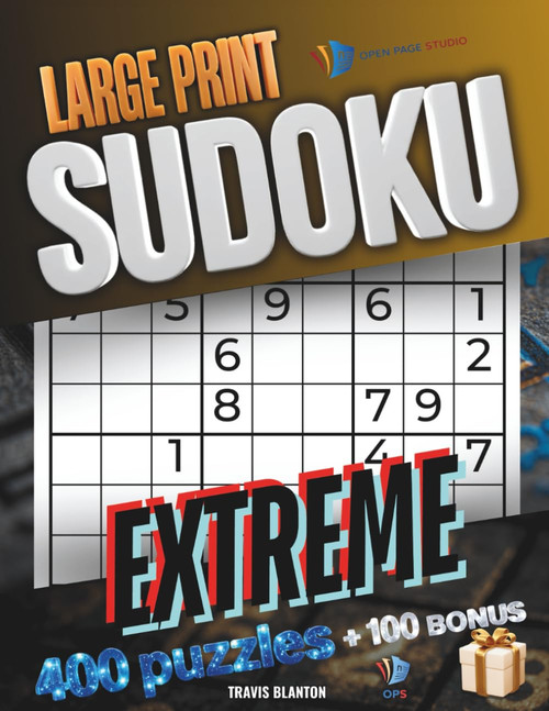 Extreme Sudoku Large Print for Adults and Seniors