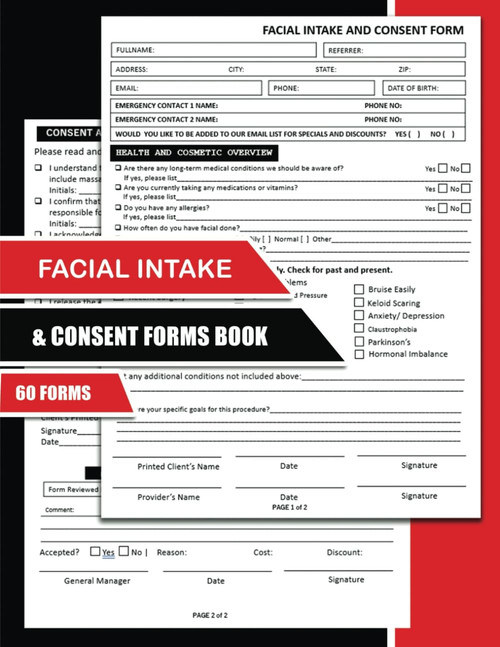 Facial Intake and Consent Form Book
