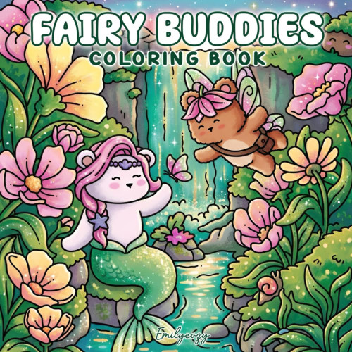 Fairy Buddies: Coloring Book for Adults and Teens Featuring Cute Fairy