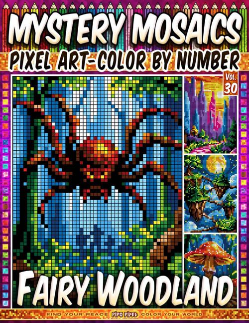 Fairy Woodland - Mystery Mosaic Color by Number - Vol. 30