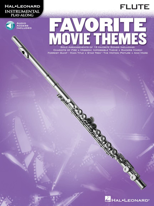 Favorite Movie Themes Flute Play-Along Book