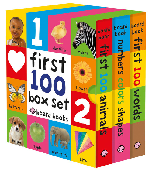 First 100 Board Book Box Set (3 books) First 100 Words