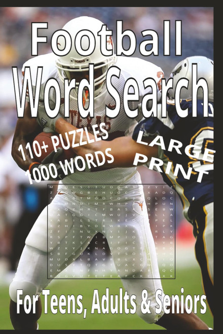 Football Word Search: Large Print Word Search with Easy to Read Print