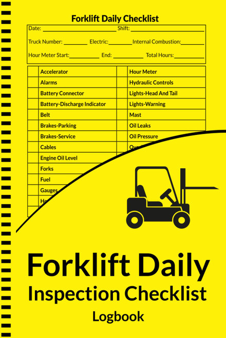 Forklift Daily Inspection Checklist Log Book