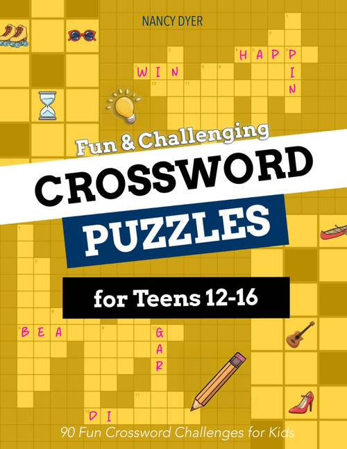 Fun & Challenging Crossword Puzzles for Teens 12-16