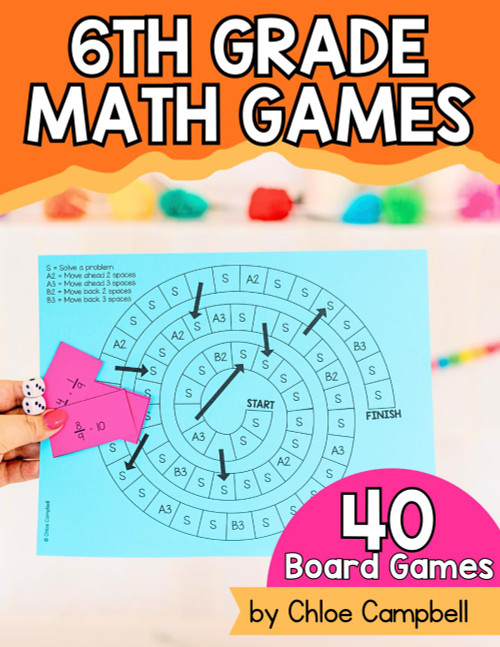 Fun Math Games for 6th Graders: 6th Grade Math Worksheets: Math Grade 6