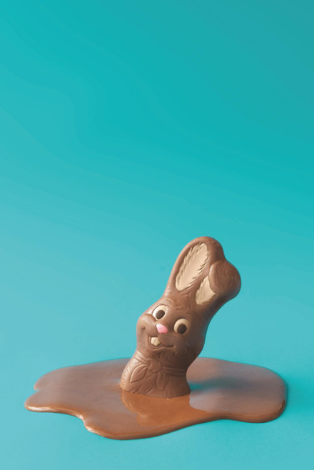 Funny Easter Chocolate Bunny Journal: 6x9 Lined Notebook